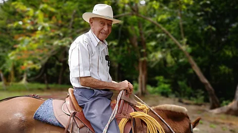 Jorge Vindas José Bonafacio Villegas retired at 95 – 30 years after the standard retirement age in Costa Rica (Credit: Jorge Vindas)