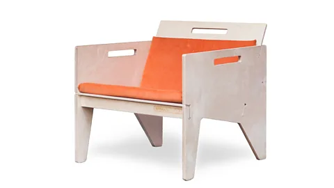 Nomad The Nomad chair in birch ply is easily assembled and dis-assembled