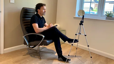 John-Paul Davies Therapist John-Paul Davies says a number of his current clients are those who suddenly have to be on top of the latest developments (Credit: John-Paul Davies)