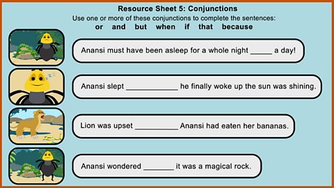 Resource Sheet 5: Conjunctions