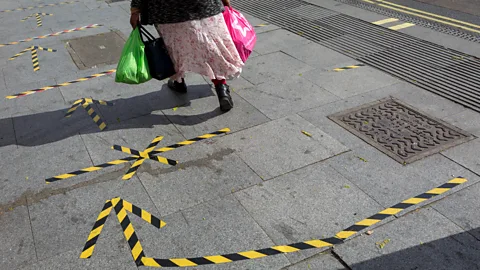 Getty Images Wider pavements help social distancing; they’ve also been requested for years by people with disabilities (Credit: Getty Images)
