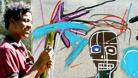Getty Images Artist Michael Barnes-Wynters was inspired by seeing figures like Jean-Michel Basquiat (pictured) experiment with public-access TV (Credit: Getty Images)