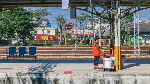 Alamy Interventions to reduce waste in Taiwan's public spaces include reducing the number of dustbins and increasing trash collection (Credit: Alamy)