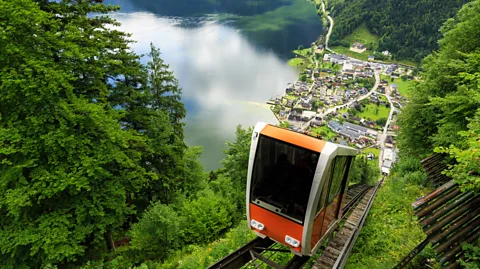 Gökçen TUNÇ/Getty Images Salzwelten, Hallstatt’s Unesco-recognised salt mines, can be accessed from the village by cable car (Credit: Gökçen TUNÇ/Getty Images)