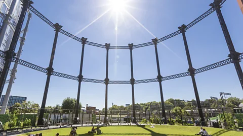 John Sturrock A grassy area landscaped by Dan Pearson offers a relaxing oasis in the city (Credit: John Sturrock)