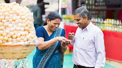 Visuals Stock/Alamy Stock Pani puri occupies a special place in Indian hearts and stomachs (Credit: Visuals Stock/Alamy Stock)