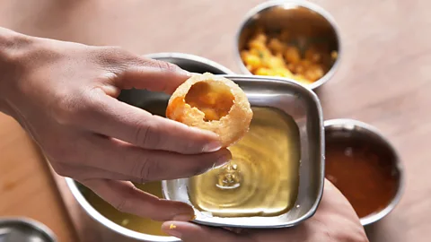 IndiaPictures/Getty Images Many home cooks have taken to making pani puri at home (Credit: IndiaPictures/Getty Images)