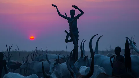 Eric Lafforgue/Art in All of Us/Getty Images Today, Sudan is still home to a number of nomadic, pastoral tribes – such as the Hasania, Bisharin and Mundari (Credit: Eric Lafforgue/Art in All of Us/Getty Images)