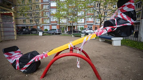 EPA Children are highly perceptive of their parents’ and carers’ worries, and growing up during a period of anxiety may have consequences (Credit: EPA)