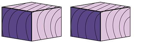 Two wooden blocks.