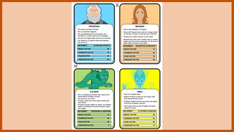 Play 'The Tempest Top Trumps'