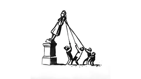 Instagram British street artist Banksy came up with a proposal for what to do with the statue of Colston (Credit: Instagram)