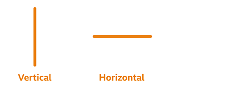 Vertical and horizontal lines