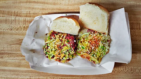 Simon Urwin The pig ear sandwich has been transformed into a comfort food (Credit: Simon Urwin)
