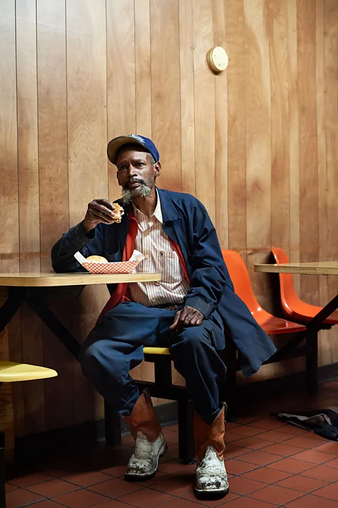 Simon Urwin Carlos Laverne White has been coming to the Big Apple Inn for more than 50 years (Credit: Simon Urwin)