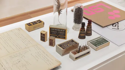 Kunstmuseum Basel The original minutes of Albert Hofmann’s LSD experiment were exhibited at the Kunstmuseum Basel in 2018 (Credit: Kunstmuseum Basel)