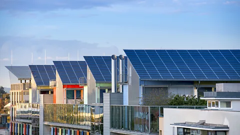 Gyuszko/Getty Images The eco-friendly suburb of Vauban is filled with low-energy buildings (Credit: Gyuszko/Getty Images)