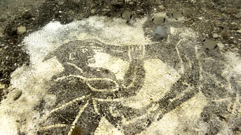 Pomona Pictures This underwater mosaic was once part of a floor of a magnificent villa (Credit: Pomona Pictures)