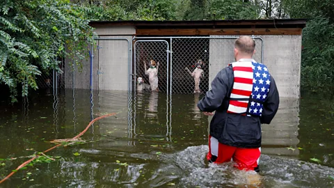 Reuters When Hurricane Florence hit North Carolina in 2018, a storm surge combined with tides to lead to devastating flooding (Credit: Reuters)