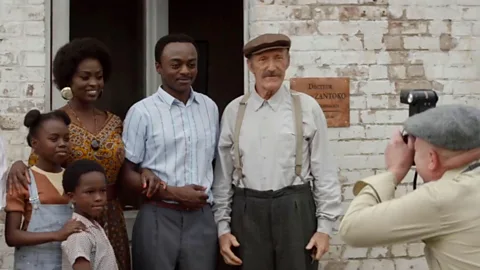 Alamy The African Doctor, 2016, stars Marc Zinga as Seyolo Zantoko, a real-life medic of Congolese descent who moved to north-eastern France in the 1970s (Credit: Alamy)