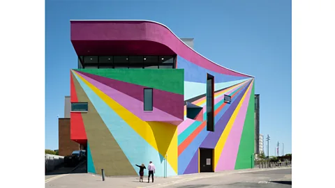 Jim Stephenson A mural by Lothar Gotz has transformed the Towner gallery in Eastbourne, UK (Credit: Jim Stephenson)