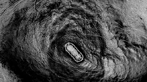 Gordon Noble Lidar scans of Tap O’Noth revealed that it was the heart of one of the largest Pictish settlements in Britain (Credit: Gordon Noble)