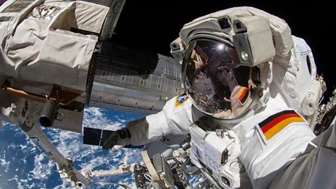 Nasa Replacing batteries on satellites or the International Space Station is no easy task, so longer lasting power storage cells would be an advantage (Credit: Nasa)