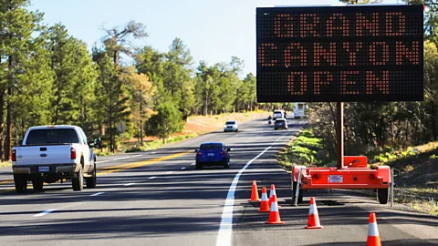 ; Getty Images The Grand Canyon re-opened on 15 May 2020, despite concerns that visitors could contribute to the spread of Covid-19 among the Navajo nation (Credit; Getty Images)