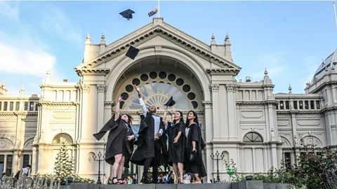 File image of graduates at the University of Melbourne