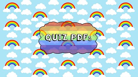 Mini Rainbows quiz - Red