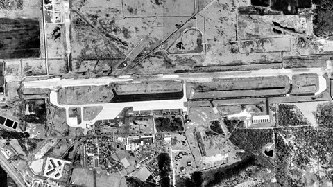 Alamy Volk Field from the air, where an 'invading' bear caused chaos in 1962 (Credit: Alamy)