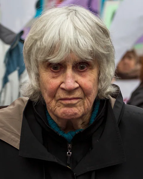 Getty Images Joan Jara – pictured in 2017 – described her husband in her 1983 memoir as a gentle family man as well as a charismatic revolutionary (Credit: Getty Images)