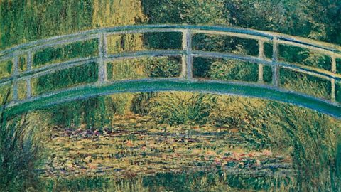 A section of The Water-Lily Pond by Claude Monet.