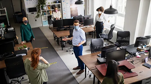 Getty Images Many readers say they are concerned about whether offices are taking adequate safety measures (Credit: Getty Images)