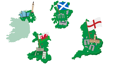 Countries - Northern Ireland, Wales, Scotland and England