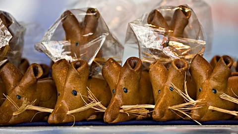 Chris Howes/Wild Places Photography/Alamy Bakeries in Hamelin, Germany, sell rat-shaped pastries (Credit: Chris Howes/Wild Places Photography/Alamy)