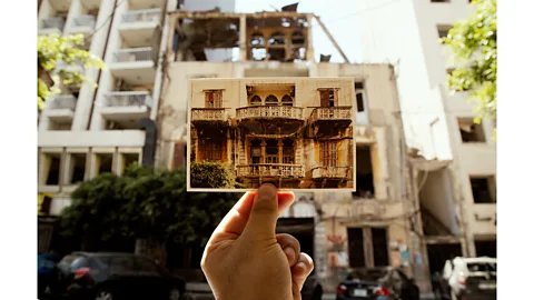 Joseph M Khoury Their photographs capture the faded glamour of Beirut’s buildings that bear the marks of time, from crooked shutters to broken windows (Credit: Joseph M Khoury)