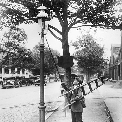 A lamplighter.