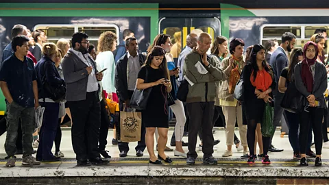 Getty Images Crowd waiting for train (Credit: Getty Images)
