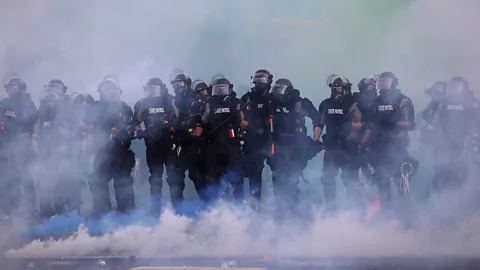Reuters Racial tensions have boiled over on the streets of Minneapolis following the death of George Floyd (Credit: Reuters)