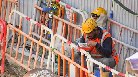 Alamy A decision to ban in-restaurant dining to curb the spread of Covid-19 had to be quickly reversed when it emerged outdoor workers had nowhere else to go (Credit: Alamy)