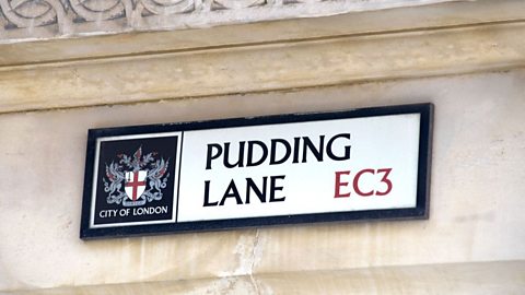 Pudding Lane street sign