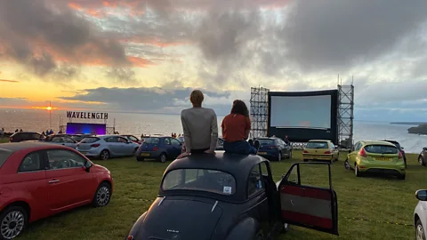 Luke Gartside/Wavelength Cornish surf magazine Wavelength launched a season of drive-in films overlooking Watergate Bay; it included live performances from local choir The Fisherman’s Friends