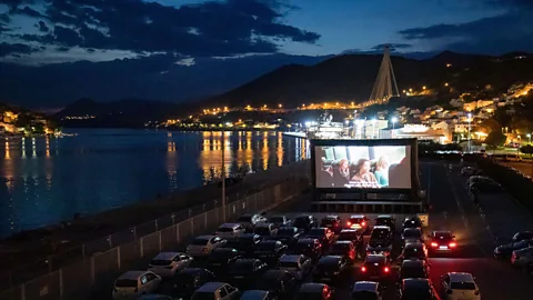 Alamy In May, films including Bonnie and Clyde and Rainy Day in New York were shown at a pop-up drive-in cinema at the Croatian Port of Gruz, the first of its kind in Dubrovnik