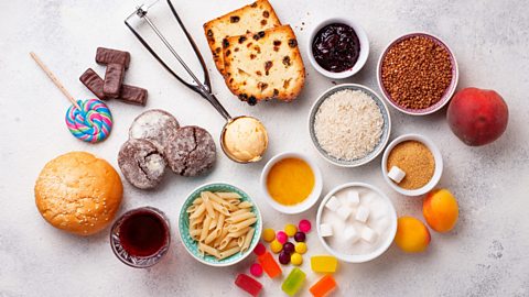 Simple carbohydrates such as refined sugar, cake, sweets and ice-cream.