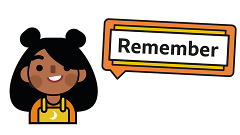 A girl saying remember