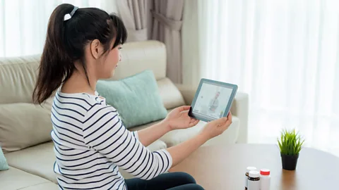 Alamy During lockdown, the British Association of Aesthetic Plastic Surgeons says its doctors reported a 70% increase in requests for virtual consultations (Credit: Alamy)