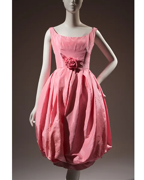 Museum at FIT Ravishing: The Rose in Fashion features among its exhibits a Dior silk cocktail dress from 1960 (Credit: Museum at FIT)