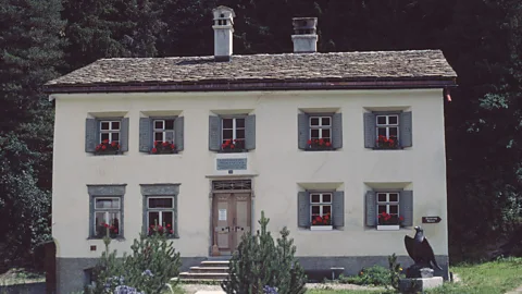 Paolo Koch/Getty Images For seven summers in the 1880s, Nietzsche stayed in this nearly 200-year-old house in Sils-Maria (Credit: Paolo Koch/Getty Images)