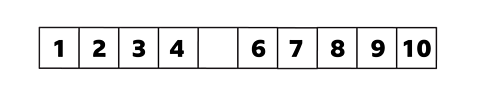 Number boxes.